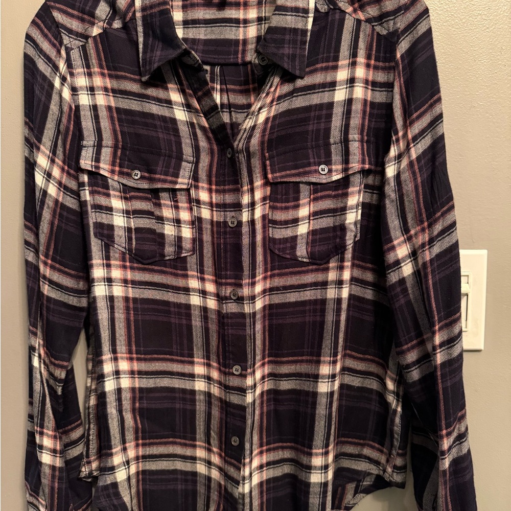 Paige Plaid Button-Up Shirt
